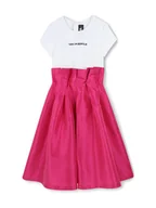 Sukienki i spódniczki dla dziewczynek - Karl Lagerfeld Kids Sukienka codzienna Z30460 S Różowy Regular Fit - miniaturka - grafika 1