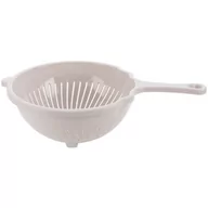 Inne naczynia kuchenne - Praktyczna Cedzak z uchwytem durszlak plastikowy Praktyczna 21 cm jasnoszary  Oficjalny sklep producenta + wysyłka 24 h 4C4067 - miniaturka - grafika 1