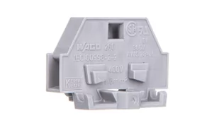 Wago Złączka 2-przewodowa 1,5mm2 5mm szara z mocowaniem śrubowym 260-301 50szt. 260-301 - Kostki, złączki, wtyczki - miniaturka - grafika 1