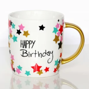 Kubek Happy Birthday w boxie prezentowym – prezent upominek na urodziny z kubkiem na kawę i herbatę - Kubki - miniaturka - grafika 1