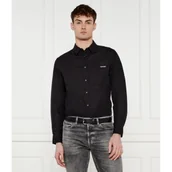 Koszule męskie - Calvin Klein Jeans Lniana koszula | Regular Fit - miniaturka - grafika 1