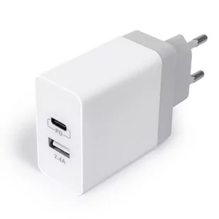 Ładowarka 2w1 USB-C USB PD Quick 17W 3.4A SPC-01W - Ładowarki do telefonów - miniaturka - grafika 1