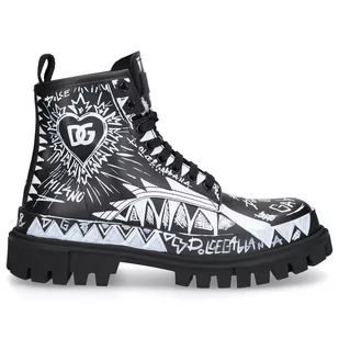 Dolce & Gabbana Botki HI TREKKING skóra cielęca - Botki damskie - miniaturka - grafika 1