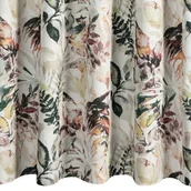 Zasłony - Zasłona EUROFIRANY Garden2 155 x 200 cm Biało-stalowy - miniaturka - grafika 1