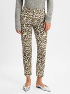 Spodnie damskie - Marc Cain Dżinsy - Silea Kobiety Bawełna zielony|wielokolorowy wzorzysty, 36 - miniaturka - grafika 1