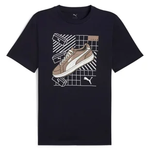 Koszulka męska Puma 68483016 GRAPHICS Sneaker New Navy Niebieska - Koszulki męskie - miniaturka - grafika 1