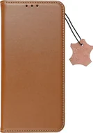 Etui i futerały do telefonów - Smart Pro Genuine Book Case Leather Book Case Etui na telefon komórkowy Etui na telefon komórkowy kompatybilne z iPhone 14 Pro Max Brown - miniaturka - grafika 1