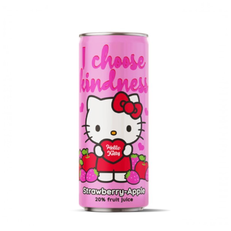 Napój VITAMIZU Hello Kitty Strawberry Apple Puszka 250 ml