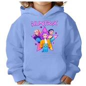 Bluzy dla dziewczynek - BLUZA DZIECIĘCA KPOP DEMON HUNTERS HUNTRIX 110-116 Z KAPTUREM BAWEŁNIANA - miniaturka - grafika 1