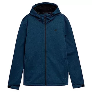 Kurtki męskie - Kurtka męska 4F Softshell, DARK BLUE MELANGE, S - grafika 1