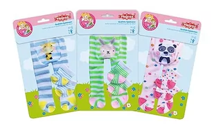 Heless 878 - Śmieszne ubranka dla lalek, rajstopy i skarpetki z motywami zwierzęcymi w 3 wzorach (różne), dla lalek i pluszaków w rozmiarze 35-45 cm - Skarpetki damskie - miniaturka - grafika 1