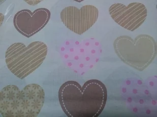 Pościel bawełniana 140x200 wzór 53N Serduszka Beżowo-różowe Nowość - Pościel Pościel bawełniana 140x200 wzór 53N Serduszka Beżowo-różowe Nowość - Pościel - miniaturka - grafika 1