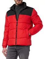 Kurtki męskie - Jack&Jones męska kurtka puchowa Jjchili, True Red/Detail:blocking, XXL - miniaturka - grafika 1
