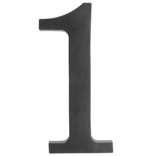 Cyfra 1 wys.18 cm plastikowa czarna - Numery na dom - miniaturka - grafika 1