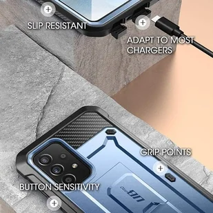 Etui Pancerne 360 Supcase Beetle Pro do Samsung Galaxy A72 Niebieski - Etui i futerały do telefonów - miniaturka - grafika 11