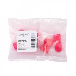 Allemed Kapturki do pedicure 7 mm gradacja 80 10 szt Fabric Podo AlleMed Różowy Pink - Frezarki do paznokci - miniaturka - grafika 1