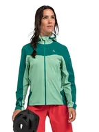 Kurtki i kamizelki sportowe damskie - Schöffel Kurtka przeciwdeszczowa "Epic Trail" w kolorze zielonym - miniaturka - grafika 1