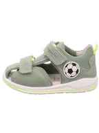 Buciki dla niemowląt - superfit Skórzane półsandały "Boomerang" w kolorze zielonym - miniaturka - grafika 1