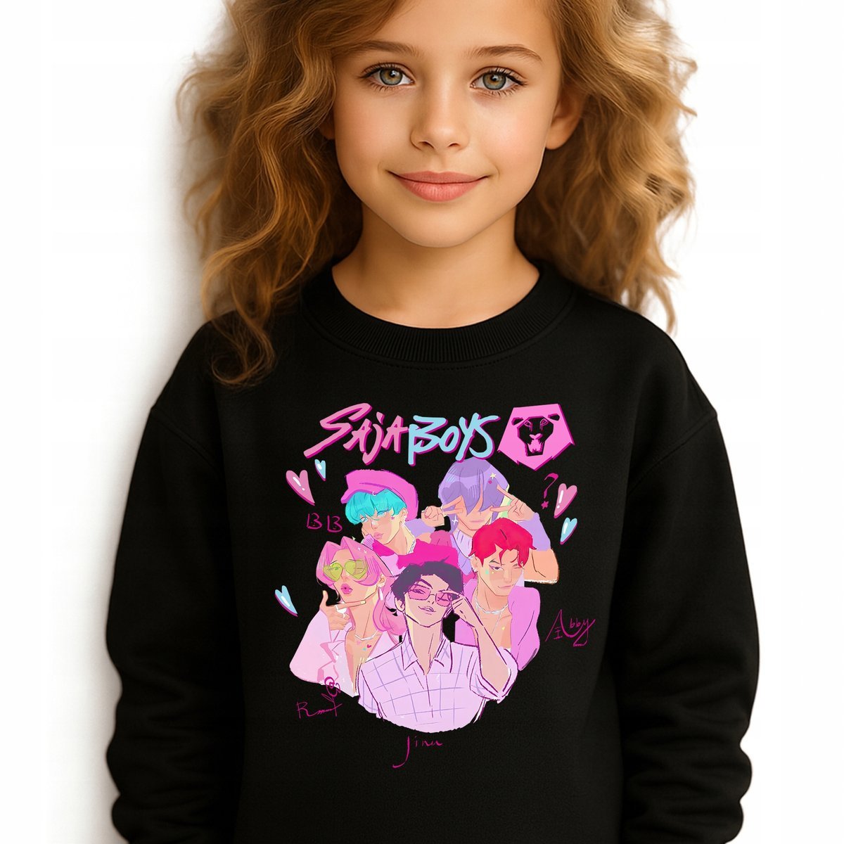 Bluza Dziecięca Czarna KPOP BOYS Do Przedszkola K-pop Muzyka Wz Rozm 140 cm