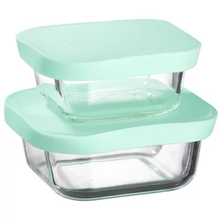 Ambition Pojemniki żaroodporne Frisk 300 ml 450 ml MIĘTA 59704 - Pojemniki kuchenne - miniaturka - grafika 1