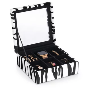 Ameliahome Pudełko Na Biżuterię Szkatułka Zebra Glasen 18X718X7 - Pudełka i szkatułki - miniaturka - grafika 1