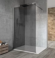 Kabiny prysznicowe - GELCO Kabina prysznicowa narożna VARIO CHROM WALK IN 110x200 profil chrom szkło dymione z powłoką Coated Glass bez wspornika GX1311GX1010 - miniaturka - grafika 1