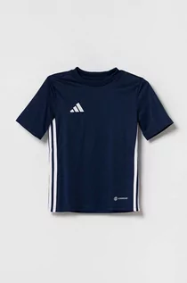 Koszulki dla dziewczynek - adidas Performance t-shirt dziecięcy TABELA 23 JSY Y kolor granatowy z aplikacją - grafika 1