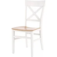 Krzesła - Krzesło Drewniane Tutti Halmar Biały, Dąb Miodowy - miniaturka - grafika 1