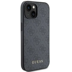 Oryginalne Etui GUESS Hardcase GUHCP15MG4GFGR do iPhone 15 PLUS (4G Metal Logo / szary) - Etui i futerały do telefonów - miniaturka - grafika 5
