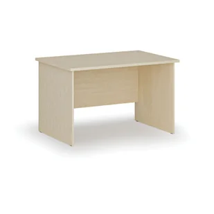 Biurko proste PRIMO WOOD, 1200 x 800 mm, brzoza - Biurka - miniaturka - grafika 1