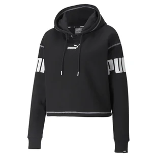 Bluza z kapturem damska Puma POWER czarna 58953501-XS - Bluzy damskie - miniaturka - grafika 1