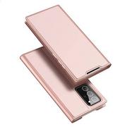 Etui i futerały do telefonów - Dux Ducis Skin X kabura etui pokrowiec z klapką Samsung Galaxy Note 20 Ultra różowy - miniaturka - grafika 1