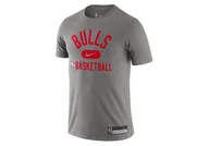 Koszulki męskie - Nike Nba Chicago Bulls Dri-Fit The Team'S Practice Tee Dark Grey Heather - miniaturka - grafika 1