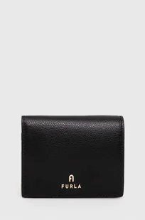 Furla portfel skórzany damski kolor czarny - Portfele - miniaturka - grafika 1