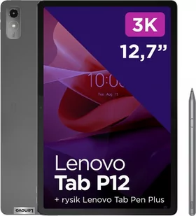 Tablet Lenovo Tab P12 12.7&quot; 128 GB Szare (ZACL0007SE) - Tablety - miniaturka - grafika 1