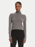 Swetry damskie - Marella Golf Fibra 2523366254 Szary Regular Fit - miniaturka - grafika 1