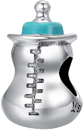 Ivybands CHARMS srebro pr 925 BUTELKA BABY zawieszka koralik dziecko mama babyshower