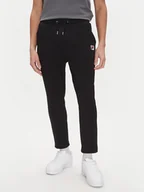 Spodnie sportowe męskie - Fila Spodnie dresowe Lobbes FAM0922 Czarny Tapered Fit - miniaturka - grafika 1