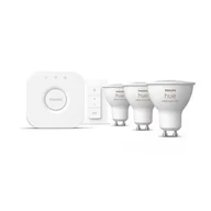 Żarówki LED - Zestaw startowy PHILIPS HUE 929003666510 4.2W GU10 Bluetooth, ZigBee - miniaturka - grafika 1