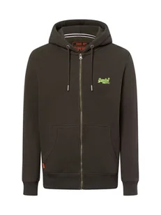 Superdry Bluza męska Mężczyźni Bawełna szary jednolity, S - Bluzy męskie - miniaturka - grafika 1