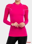 Bluzy sportowe damskie - Bluza termoaktywna Brubeck LS13100A damska thermo fuksja - miniaturka - grafika 1