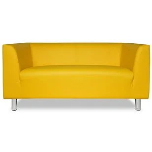 Sofa LEON - eko skóra żółta - Sofy i kanapy - miniaturka - grafika 1