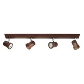 Lampy sufitowe - Spotlight Venla lampa sufitowa (spot) 4-punktowa orzech 2434476 - miniaturka - grafika 1