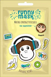 Marion Sp z o.o. Funny Mask maska nawilżająca na tkaninie Małpa - Maseczki do twarzy - miniaturka - grafika 1