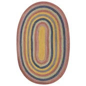 Dywany - Dywan owalny z juty 70 x 100 cm wielokolorowy PEREWI - miniaturka - grafika 1