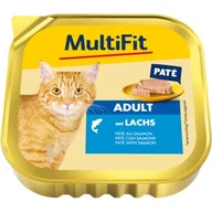 Mokra karma dla kotów - MultiFit mokra karma dla kotów dorosłych, pasztet z łososiem 16x100 g - miniaturka - grafika 1