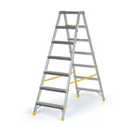 Pozostałe wyposażenie warsztatu - Aluminiowe stopnie dwustronne ALVE EUROSTYL, 2x7 stopni, wysokość 1,46 m - miniaturka - grafika 1