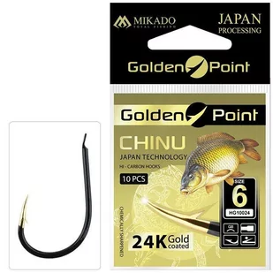 MIKADO Haczyk Golden Point Chinu nr 10 Gb - Inne akcesoria dla wędkarzy - miniaturka - grafika 1