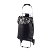 Torby i wózki na zakupy - Wózek Na Zakupy Czarny 604 - miniaturka - grafika 1