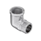 Łączniki, trójniki, kształtki - Kolanko nakrętno-wkrętne chromowane 1/2" GW/GZ Invena - miniaturka - grafika 1